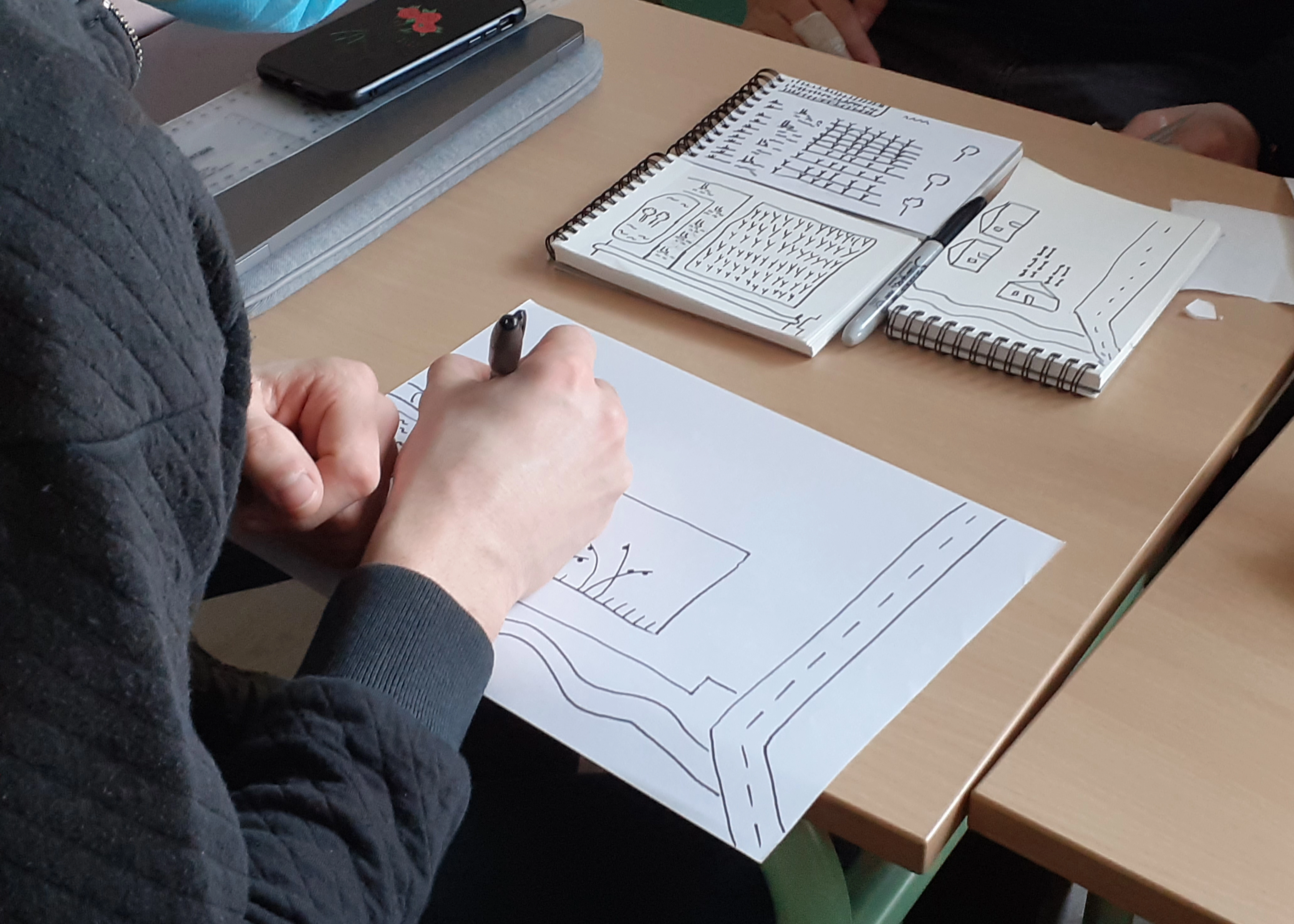 Séance de dessin