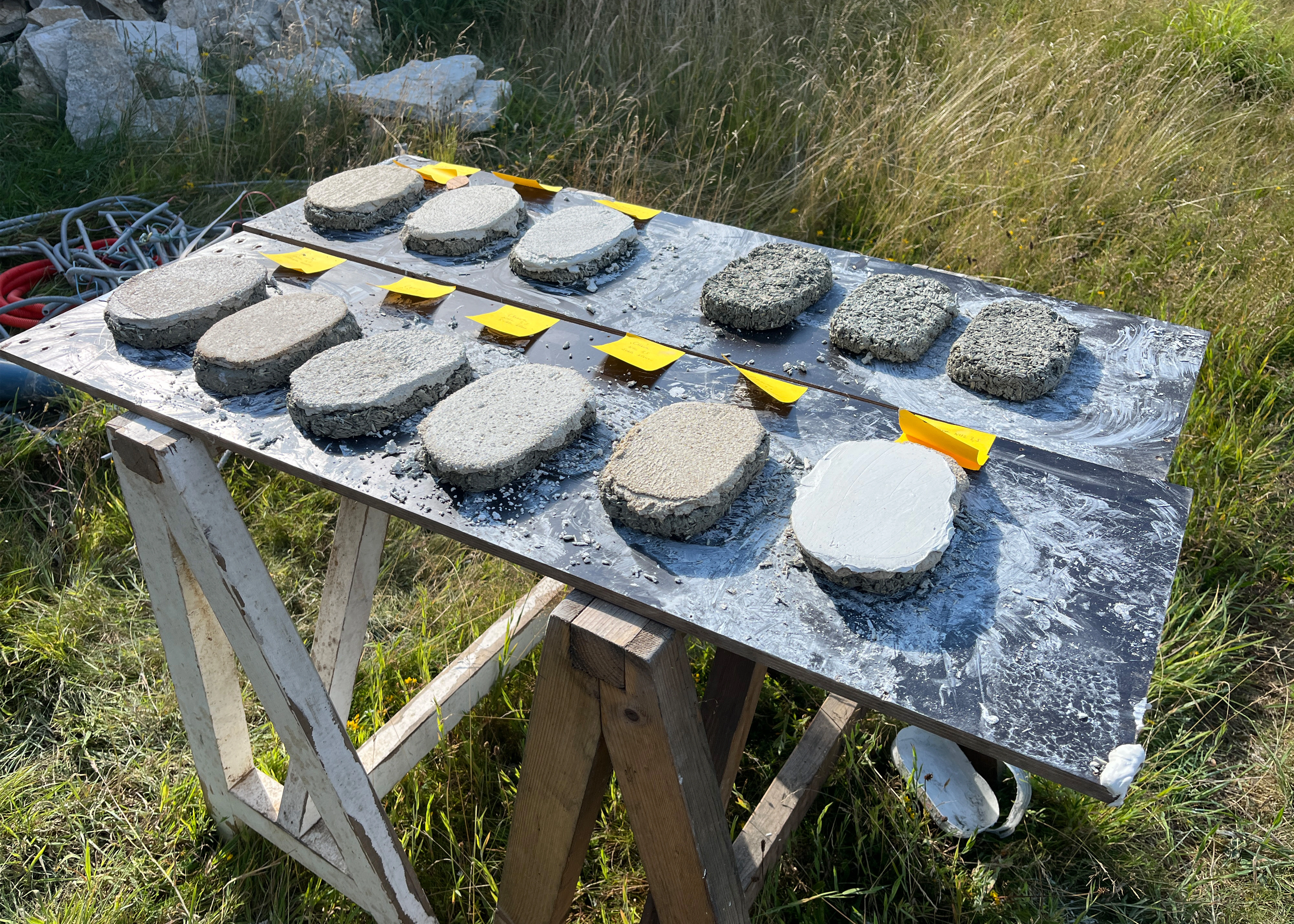 Échantillons de matériaux