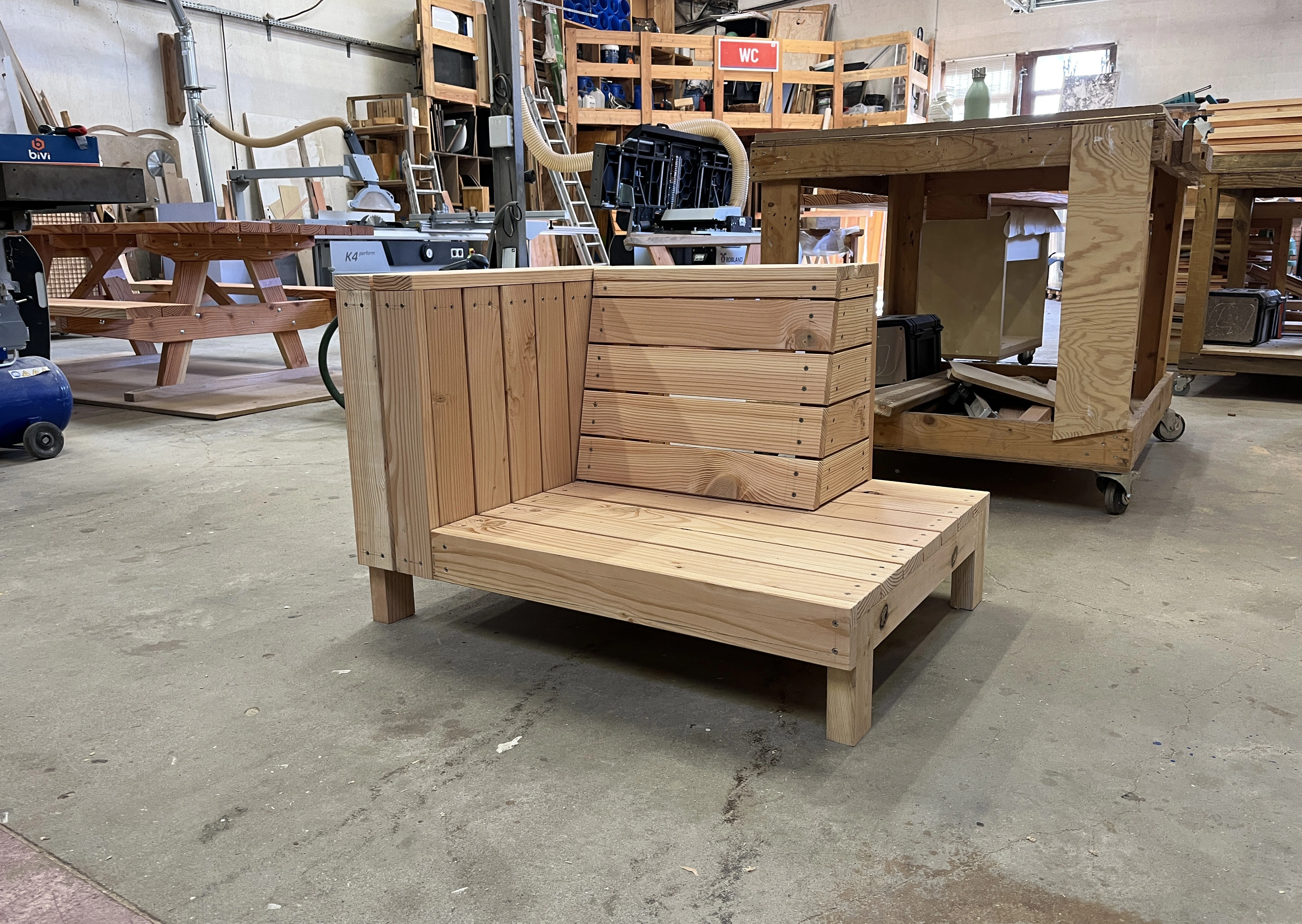 Banc de récréation